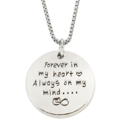 N61 Always on my Mind Stamped Necklace