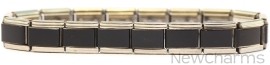 Black Color Italian Charm Starter Bracelets