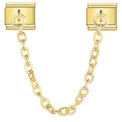 Gold Chain Pair Italian Charms
