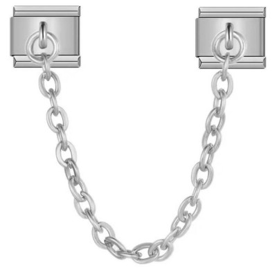 Silver Chain Pair Italian Charms