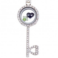 floating locket key shaped